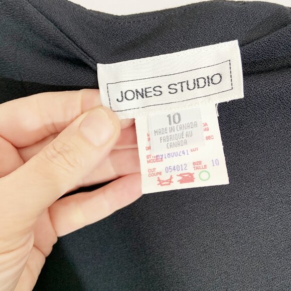 Vintage Black Wool Blend Maxi Skirt / size Medium-Large - Picture 4 of 5